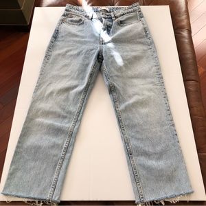Zara Cropped Denim Jeans